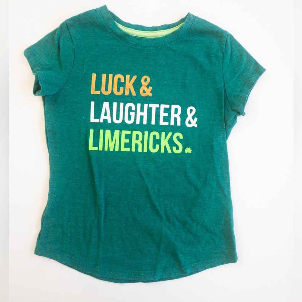 Cat & Jack size 6x Luck and Laughter St. Patrick’s day T-Shirt
